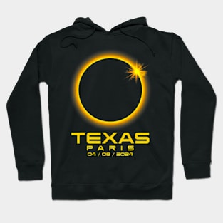 Paris Texas Tx Total Solar Eclipse 2024 Hoodie